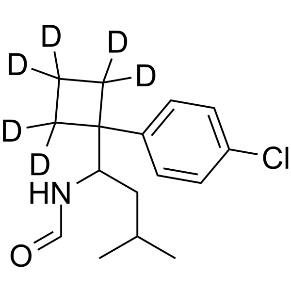 N-Formyl N,N-Didesmethyl Sibutramine-d6 Structure
