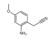 (2-AMINO-4-METHOXYPHENYL)-ACETONITRILE结构式