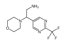 2-吗啉-2-(2-(三氟甲基)嘧啶-5-基)乙胺结构式