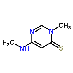 3-甲基-6-(甲基氨基)-4(3H)-嘧啶硫酮结构式