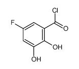 Benzoyl chloride, 5-fluoro-2,3-dihydroxy- (9CI)结构式