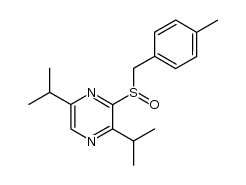 2-(4-methylbenzylsulfinyl)-3,6-diisopropylpyrazine结构式