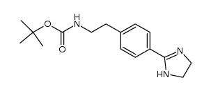 tert-butyl {2-[4-(4,5-dihydro-1H-imidazol-2-yl)phenyl]ethyl}carbamate结构式