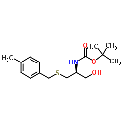 BOC-(S)-2-AMINO-3-[(4-METHYLBENZYL)THIO]-1-PROPANOL structure