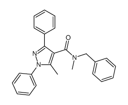N-benzyl-N,5-dimethyl-1,3-diphenylpyrazole-4-carboxamide Structure