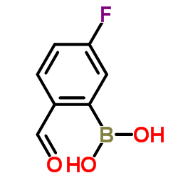 (5-Fluoro-2-formylphenyl)boronic acid Structure