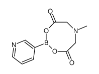3-吡啶基硼酸甲基亚氨基二乙酸酯结构式