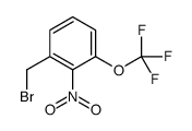 1-(溴甲基)-2-硝基-3-(三氟甲氧基)苯结构式
