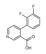 4-(2,3-difluorophenyl)pyridine-3-carboxylic acid结构式