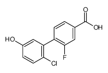 4-(2-chloro-5-hydroxyphenyl)-3-fluorobenzoic acid Structure