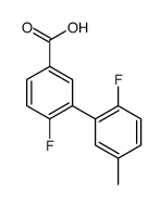 4-fluoro-3-(2-fluoro-5-methylphenyl)benzoic acid Structure