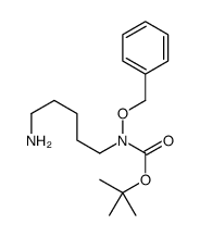 (5-Aminopentyl)(phenylmethoxy)carbamic acid 1,1-dimethylethyl ester Structure