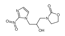3-(2-hydroxy-3-(2-nitro-1H-imidazol-1-yl)propyl)-2-oxazolidinone Structure