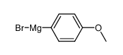4-甲氧基苯基溴化镁结构式