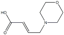 (E)-4-Morpholinobut-2-enoic acid Structure