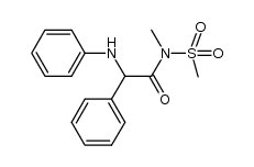 N-methyl-N-(methylsulfonyl)-2-phenyl-2-(phenylamino)acetamide Structure