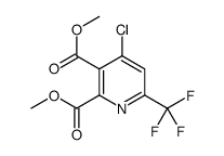 dimethyl 4-chloro-6-(trifluoromethyl)pyridine-2,3-dicarboxylate Structure