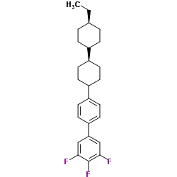 4'-[(Trans,trans)-4'-Ethyl[1,1'-Bicyclohexyl]-4-yl]-3,4,5-Trifluoro-1,1'-Biphenyl Structure