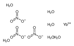 ytterbium(3+),trinitrate,hexahydrate Structure