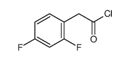 (2,4-Difluorophenyl)acetyl chloride Structure