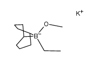 potassium (1,5-cyclooctanediyl)ethylmethoxyborate Structure