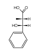 (2RS,3SR)-3-hydroxy-2-methyl-3-phenylpropanoic acid结构式