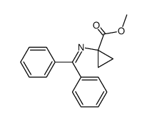 methyl 1-((diphenylmethylene)amino)cyclopropane-1-carboxylate结构式