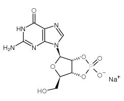 鸟苷2′,3′-环单磷酸钠盐结构式