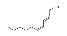 (E,Z)-2,4-decadien-1-ol Structure