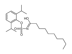 [2,6-di(propan-2-yl)phenyl] N-decanoylsulfamate Structure