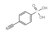 Phosphonic acid,P-(4-cyanophenyl)- Structure