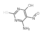 4-氨基-6-羟基-2-巯基-5-亚硝基嘧啶结构式