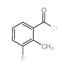 Benzoyl chloride, 3-fluoro-2-methyl- (9CI) structure