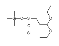 3,3-diethoxypropyl-methyl-bis(trimethylsilyloxy)silane Structure