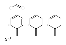 (Formyloxy)tris(phenylmethyl)stannane结构式