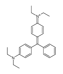 diethyl[4-[[4-(diethylamino)phenyl]phenylmethylene]-2,5-cyclohexadien-1-ylidene]ammonium结构式