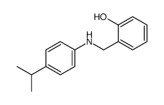 2-[(4-propan-2-ylanilino)methyl]phenol结构式