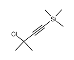 (3-氯-3-甲基丁-1-炔-1-基)三甲基硅烷结构式