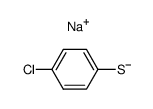 sodium p-chlorothiophenolate Structure