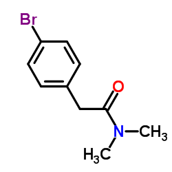 2-(4-溴苯基)-N,N-二甲基乙酰胺结构式