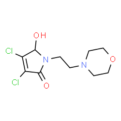3,4-二氯-5-羟基-1-[2-(4-吗啉基)乙基]-1H-吡咯-2(5H)-酮结构式