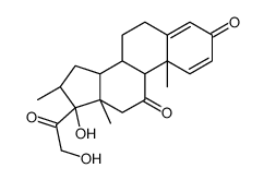 16α-甲基-11-氧泼尼松龙结构式