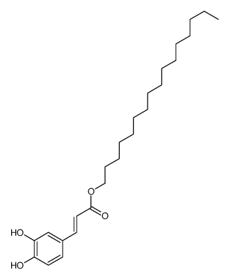 hexadecyl 3-(3,4-dihydroxyphenyl)prop-2-enoate Structure