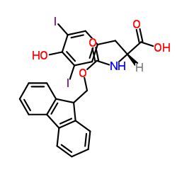 FMOC-3,5-DIIODO-D-TYROSINE Structure