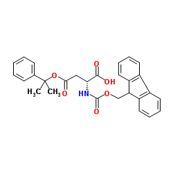 N-[(9H-芴-9-基甲氧基)羰基]-D-天冬氨酸 4-[2-(1-甲基乙基)苯基]酯结构式