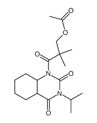 1-(3-acetoxy-2,2-dimethyl-propionyl)-3-isopropyl-hexahydro-quinazoline-2,4-dione Structure