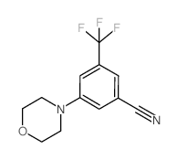 3-Morpholin-4-yl-5-trifluoromethyl-benzonitrile Structure