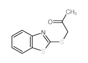2-Propanone,1-(2-benzothiazolylthio)- Structure