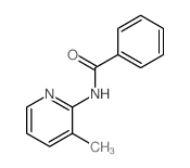 N-(3-甲基-2-吡啶)苯甲酰胺结构式