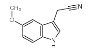 5-甲氧基吲哚-3-乙腈结构式